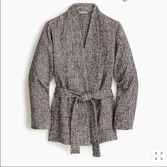 J. Crew Jackets & Blazers - NWT J.crew POINT SUR WRAP JACKET IN TWEED